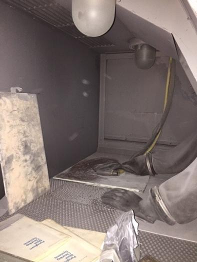 Pangborn #EN-7, Blast Cabinet, lights, gloves, blast gun, Torit dust collector, viewing window, manual, S/N - Image 5