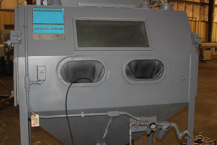 Pangborn #EN-7, Blast Cabinet, lights, gloves, blast gun, Torit dust collector, viewing window, manual, S/N - Image 7
