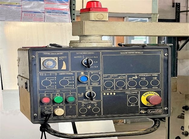 1/4" x 10' Guifil #GHE-630, hydraulic power squaring shear, front operated power back gauge, front supports - Image 3