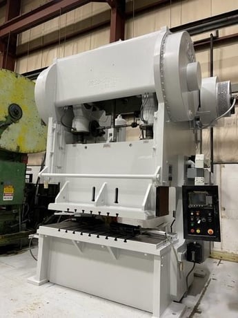 250 Ton, Verson #250-GP2-72, double crank gap press, 8" stroke, 19" Shut Height, air clutch & brake - Image 1