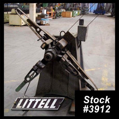 2000 lb. Littell #20-12, motorized single uncoiler, 12" width, 48" outside dimensions, 15"-20" ID, 4-arm - Image 1
