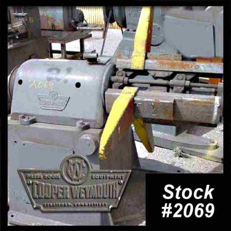 5000 lb. Cooper Weymouth, single uncoiler, 18" width, 48" outside dimensions, 18"-22" ID, non-motorized - Image 1