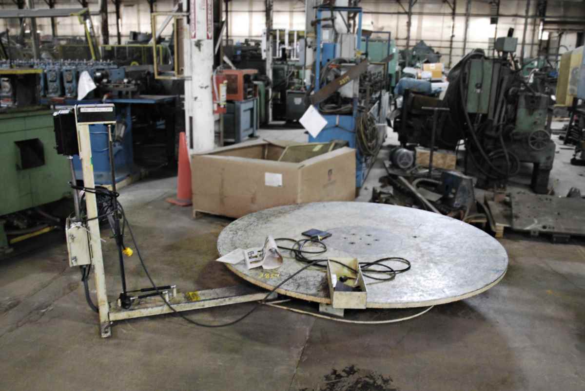 8000 lb. Coilmate #8060, pallet uncoiler, 72" platform, 60" outside dimension, 1/2"-6" strip width, 2011 - Image 2