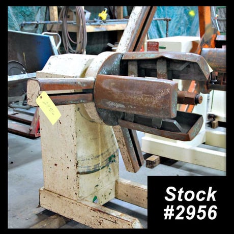 1000 lb. American Steel Line, single uncoiler, 18" width, 60" outside dimensions, 16"-20" ID - Image 1