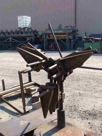 1000 lb. Durant Tool, non-mtrzd single decoiler, 10" width, 48" outside dimensions, 15'-20" ID, 3-arm manual - Image 2