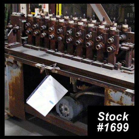 10 Stand, Rollform Design, rollformer, 1" shaft diameter, 4.75" roll space, 1/4" keyway - Image 1