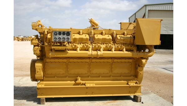 1260 HP Caterpillar #D399, diesel engine, 8950 hours, 1200 RPM, hydro-mechanical governor & actuator - Image 3