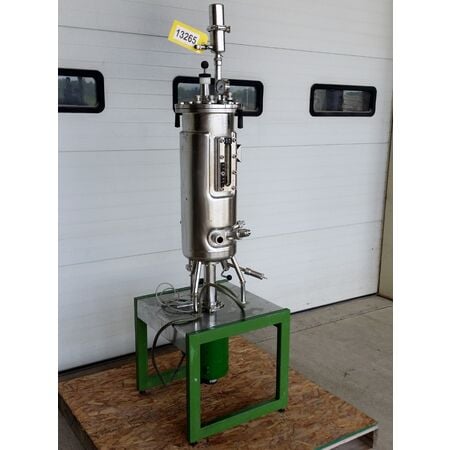 B. Braun Biotech, fermenter Stainless Steel jacketed pressure vessel reactor, 1993, #13265 - Image 3