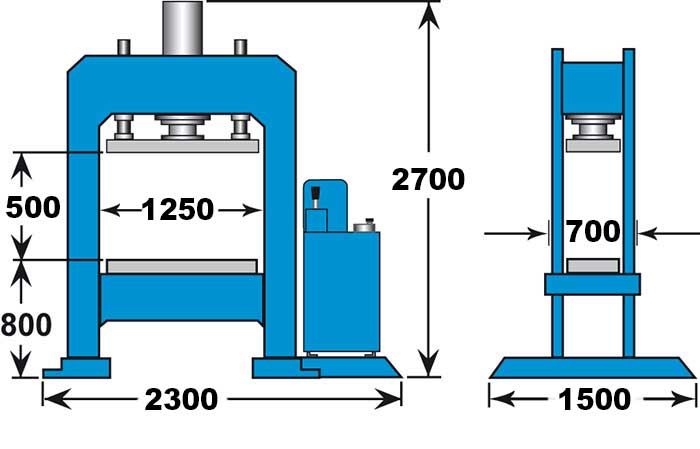 Knuth #KP, Gantry-type Hydraulic Press - Image 3