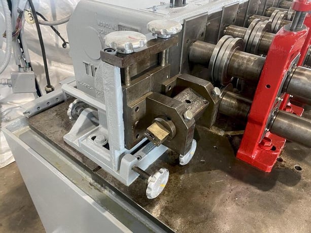 7/16 Stand, Tishken #16-HMW-1-3/4, rollformer, 1-3/4" arbor diameter, 12" roll width, 50 FPM, 15 HP, 1972 - Image 5