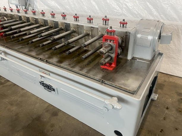 7/16 Stand, Tishken #16-HMW-1-3/4, rollformer, 1-3/4" arbor diameter, 12" roll width, 50 FPM, 15 HP, 1972 - Image 9
