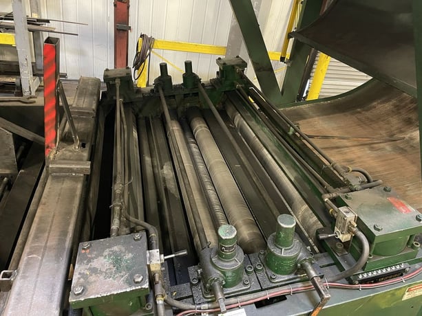 20000 lb. Feed-Lease #FLCC-20M-7260-P20, cradle / straightener, 60" width, 72" outside dimension, 5-roll - Image 3