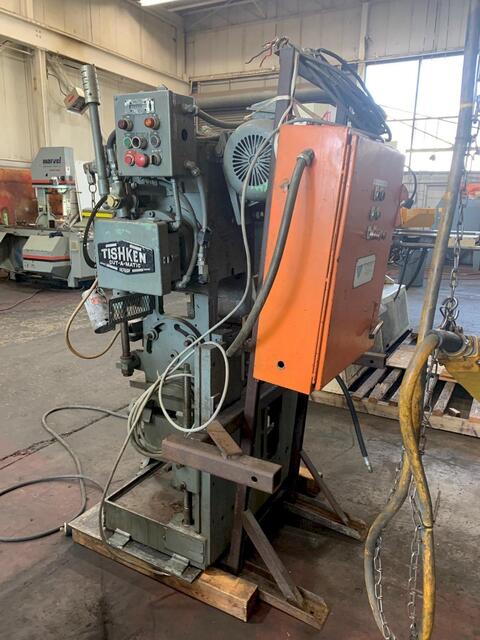 18 Ton, Tishken #COT-6, tilt type cut-off, 2 stroke, 3 HP, 1200 RPM, 5-Axis adjustable base, #10881 - Image 4