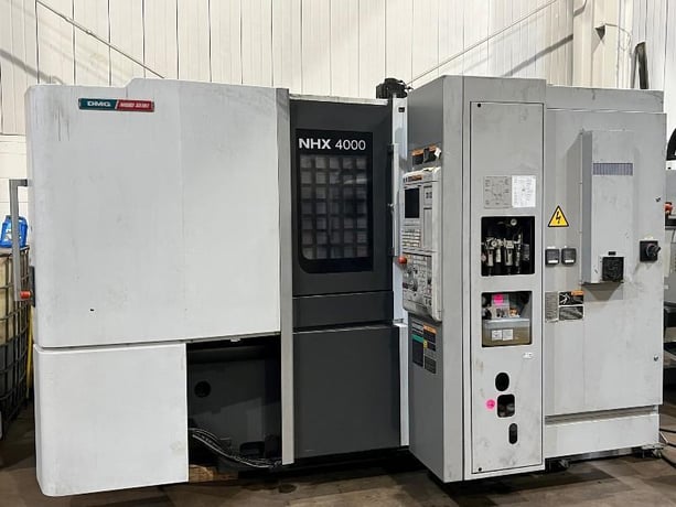 Mori Seiki #NHX-4000, horizontal machining center, 22" x, 22" y, 26" z, cAT 4012000 RPM, 60 automatic tool - Image 1