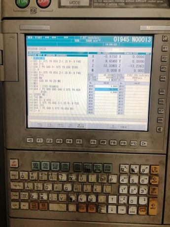Mori Seiki #NHX-4000, horizontal machining center, 22" x, 22" y, 26" z, cAT 4012000 RPM, 60 automatic tool - Image 8