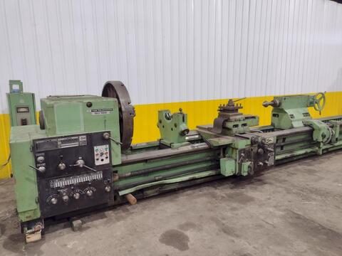 42" x 288" Tos Celakovice #SU100, engine lathe, 39.5" chuck, 4-jaw, 4.25" hole, mm threading, motorized - Image 4