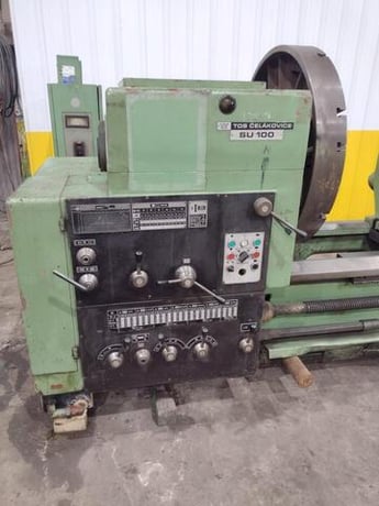 42" x 288" Tos Celakovice #SU100, engine lathe, 39.5" chuck, 4-jaw, 4.25" hole, mm threading, motorized - Image 7