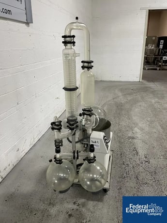 Buchi RotaVapor #R-153 evaporator, 20 L & 10 L flask, coil evaporator condenser, glass construction - Image 6