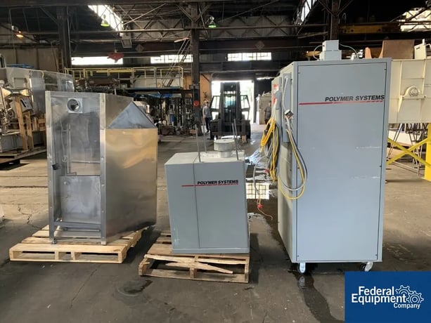 8" x 5" Hosokawa #20/12RO SIL Tandem, Polymer Systems Rotoplex granulator, twin mounted 20/12 RO units, 5 hp - Image 3