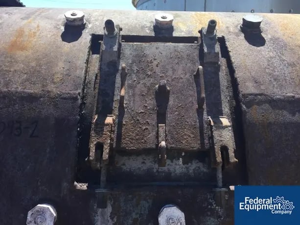 6' x 8' Paul O. Abbe, ball mill, jacketed, gear & pinion driven, 100 motor drive, on stands - Image 5