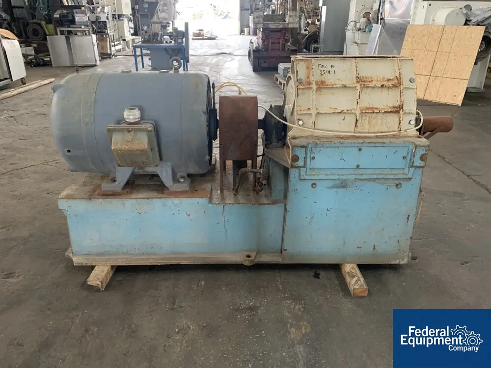 Jacobson #AJAC, size 2424 hammermill, Carbon Steel, direct couple 125 HP motor, on base - Image 4