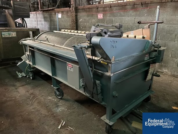 DABsco Equipment Inc #604, rotary drum rubber strip cooler, 0.5 HP DC motor drive, 2004 - Image 2