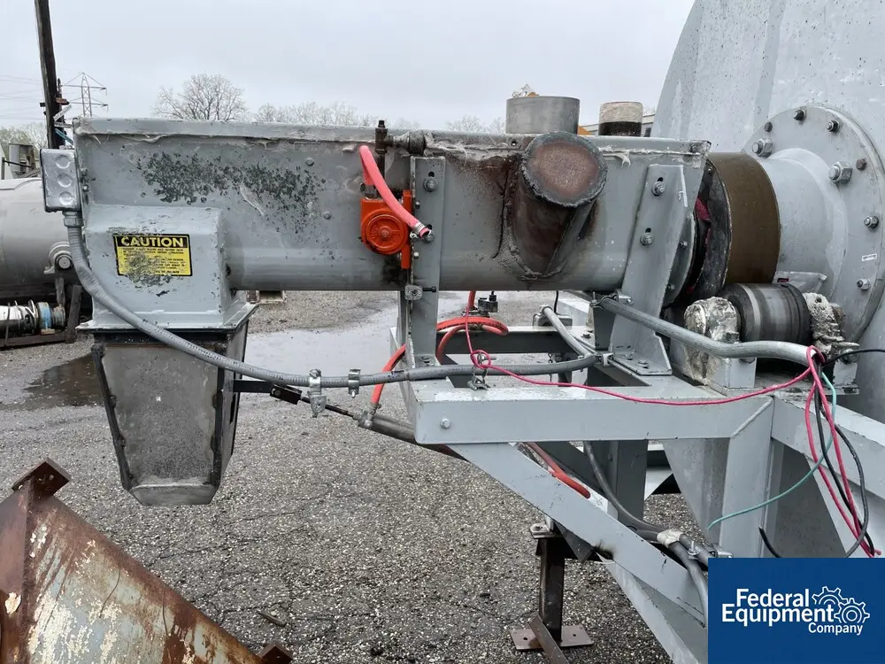100 cu.ft. Burton #EC30-30, mixer, Carbon Steel, approx. 72" diameter x 60" long drum, on stand w/ 5 HP drum - Image 5