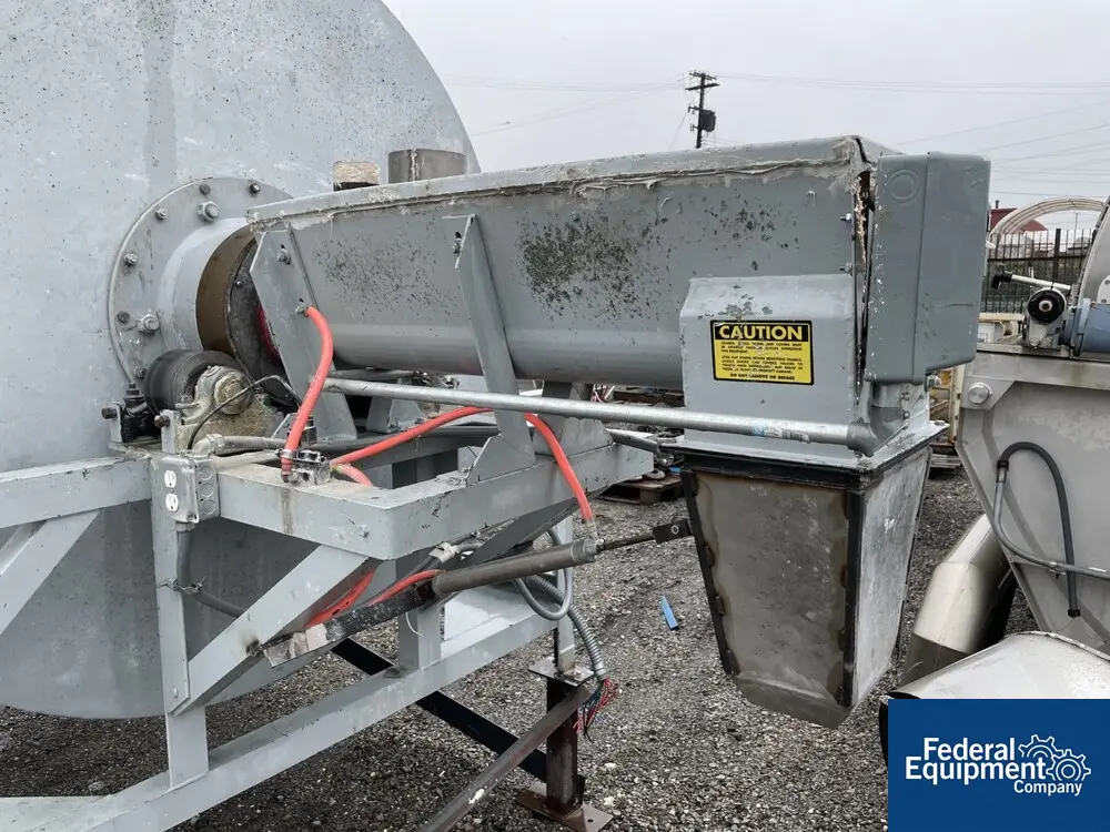 100 cu.ft. Burton #EC30-30, mixer, Carbon Steel, approx. 72" diameter x 60" long drum, on stand w/ 5 HP drum - Image 6