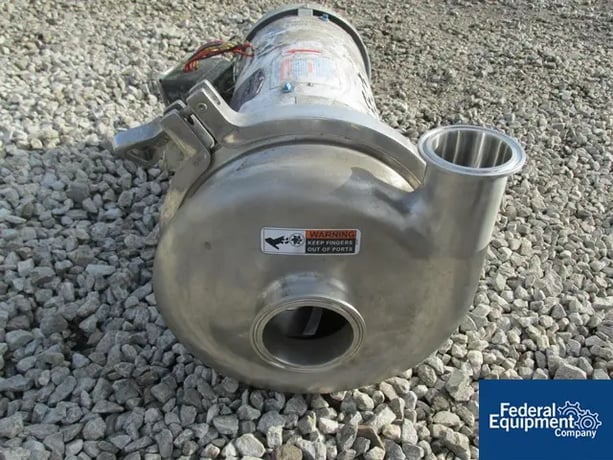 Waukesha Cherry-Burrell #2065, centrifugal pump, Stainless Steel, 2.5" x 2", 3 hp, 208-230/460 volt motor - Image 2