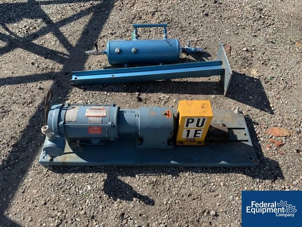 Zenith Meter Pump Base only with Motor # CLB-10, 2 HP motor, on base - Image 1