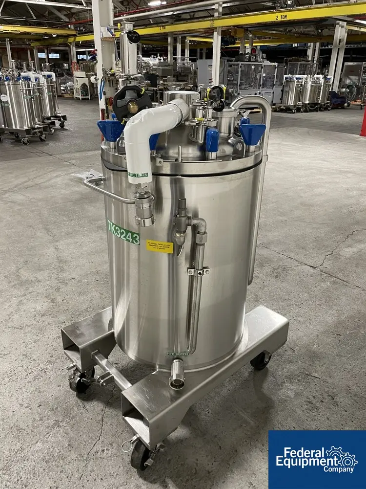50/65 psi, Precision, Integrated Biosystems Cryovessel, 125 liter, 316L Stainless Steel, 20" x 30", 50/65# - Image 5