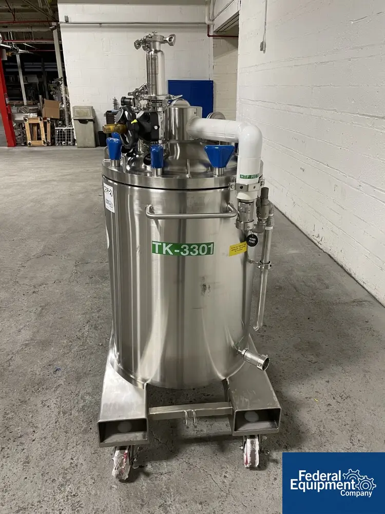 50/65 psi, ITT, Integrated Biosystems Cryovessel, 125 liter, 316L Stainless Steel, 20" x 30", 50/65# psi at - Image 4