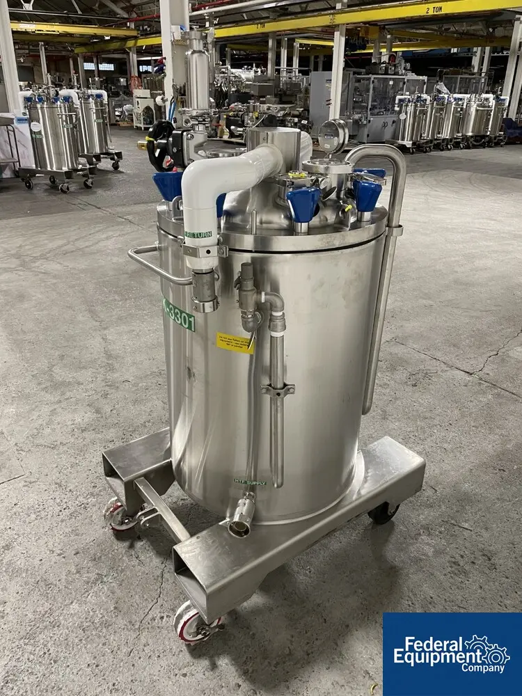 50/65 psi, ITT, Integrated Biosystems Cryovessel, 125 liter, 316L Stainless Steel, 20" x 30", 50/65# psi at - Image 5