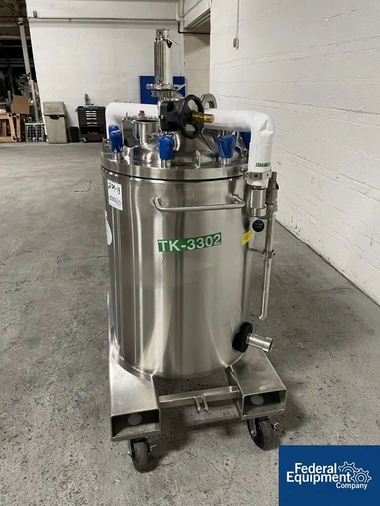 50/65 psi, ITT, Integrated Biosystems Cryovessel, 125 liter, 316L Stainless Steel, 20" x 30", 50/65# psi at - Image 4