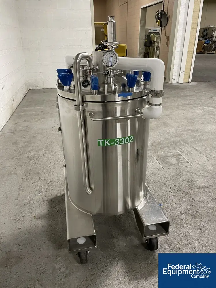 50/65 psi, ITT, Integrated Biosystems Cryovessel, 125 liter, 316L Stainless Steel, 20" x 30", 50/65# psi at - Image 6