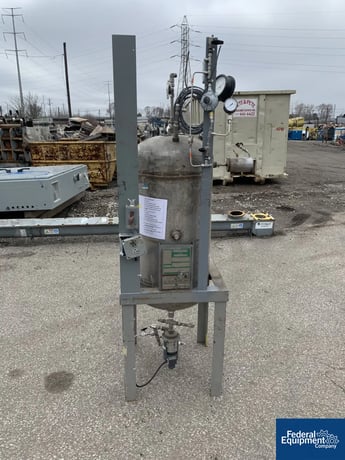 36 gallon Irwin, receiver tank, Stainless Steel, 300 psi at 200 f, 1972 - Image 4