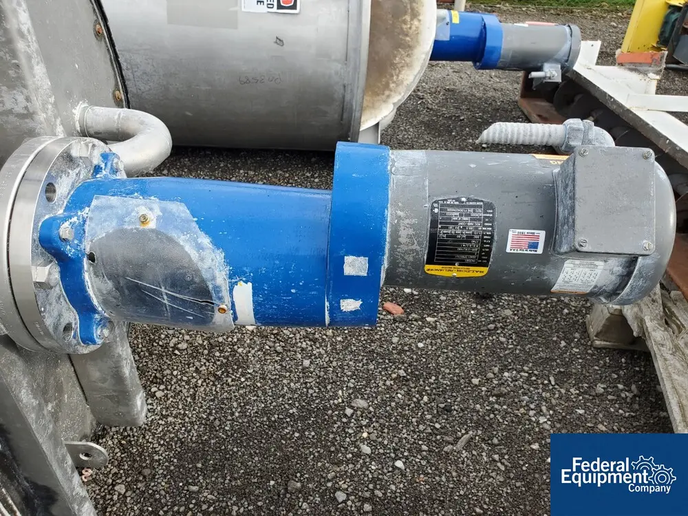 360 gallon Wolfe Mechanical, mixing tank, 304 Stainless Steel, 42" x 66", 3 hp, 230/460 volt, 4 baffles, 1998 - Image 5