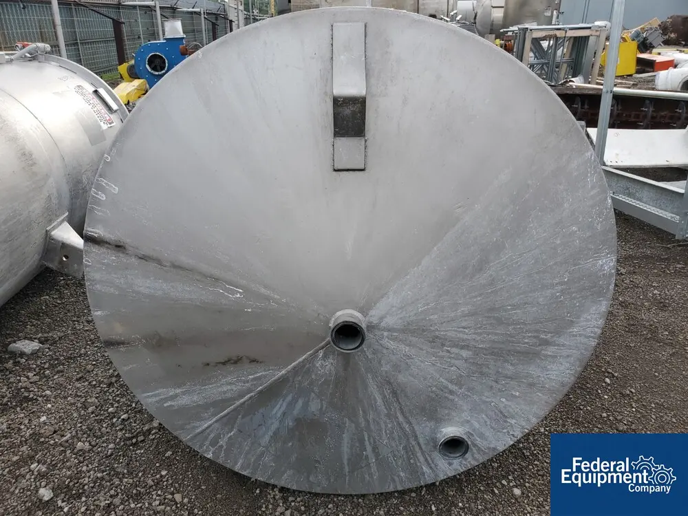 360 gallon Wolfe Mechanical, mixing tank, 304 Stainless Steel, 42" x 66", 3 hp, 230/460 volt, 4 baffles, 1998 - Image 8
