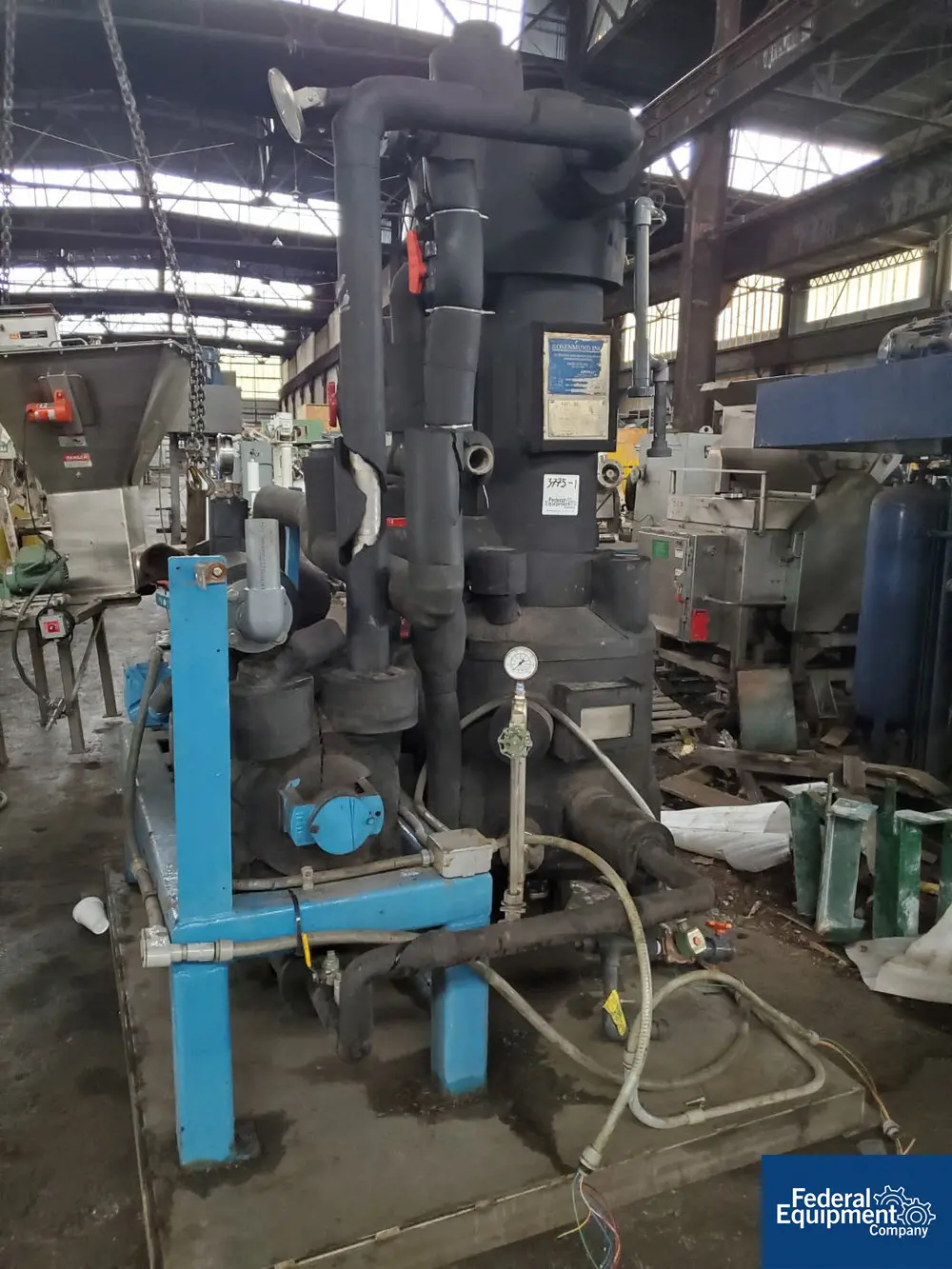 170 CFM, Rosenmund #2510, APOVAC vacuum solvent recovery system, Stainless Steel, 20 hp, 230/460 volt xp motor - Image 1