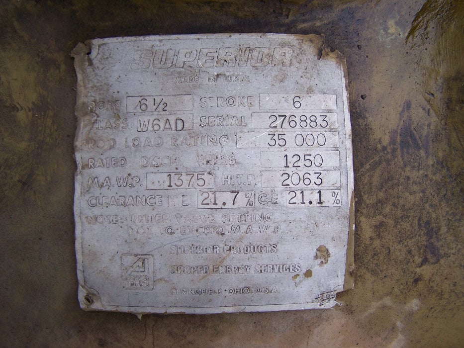 6.5" Bore, Superior, Compressor Cylinder - Image 2