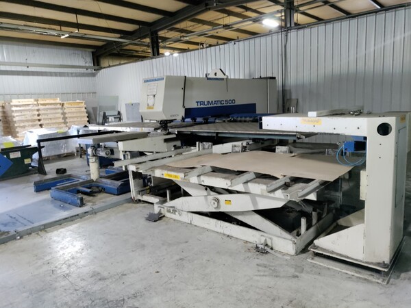25 Ton, Trumpf #TC-500, Sheetmaster Turret Punch, 50" x 100", Bosch Trumagraph CC 220 S controller, 1998 - Image 2