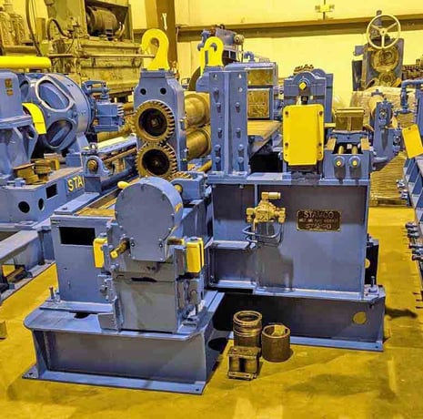32" x 5" Stamco, slitting line, 10000 lb., 70" OD, 16"-20" ID, 4 seg mandrel - Image 5