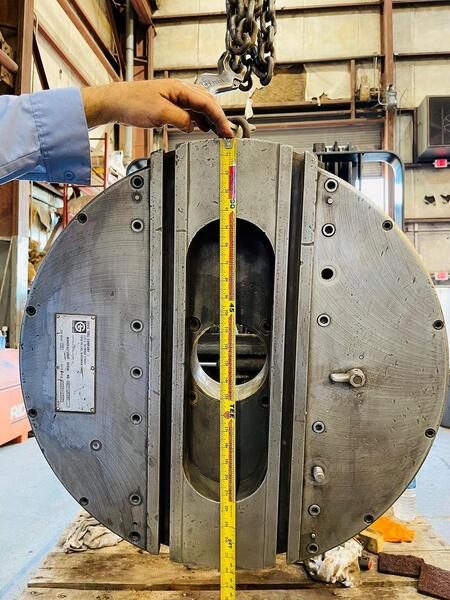26" Giddings & Lewis Davis #CFF26, facing head, 5" thru hole, 0.0029 - 0.0392 feed range - Image 1
