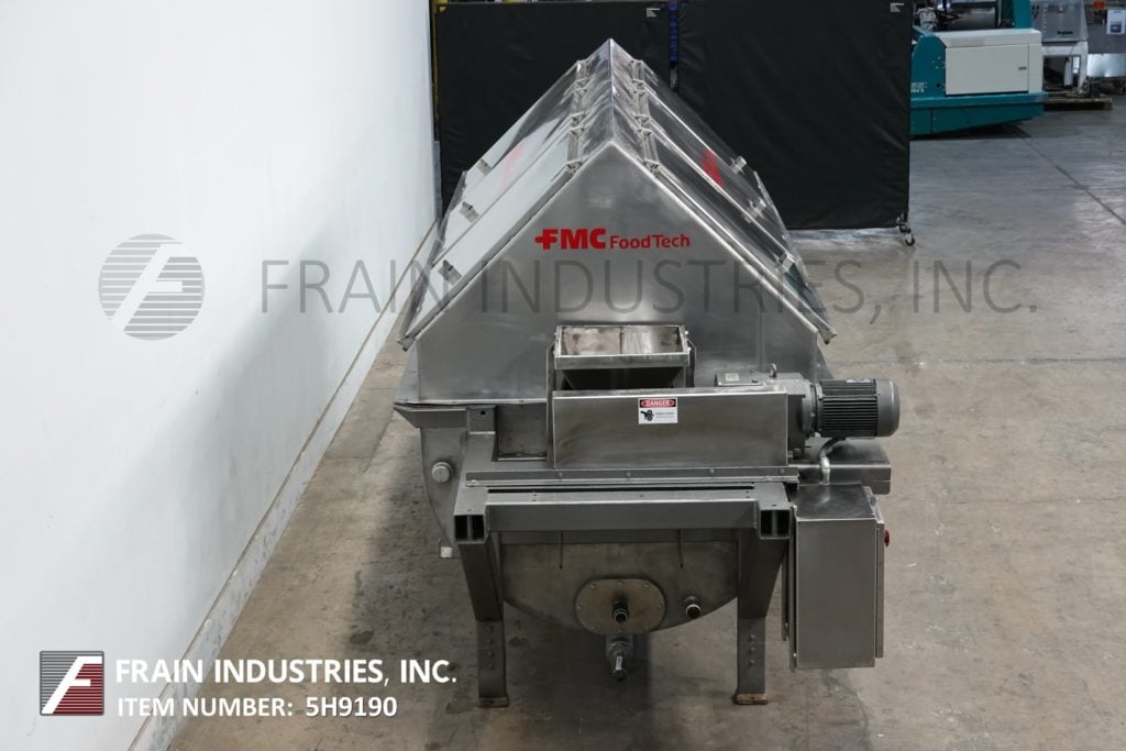FMC Food Tech, Blancher, rotary 12' long x 40" diameter, 3 section perforated screen with oval perfs - Image 3