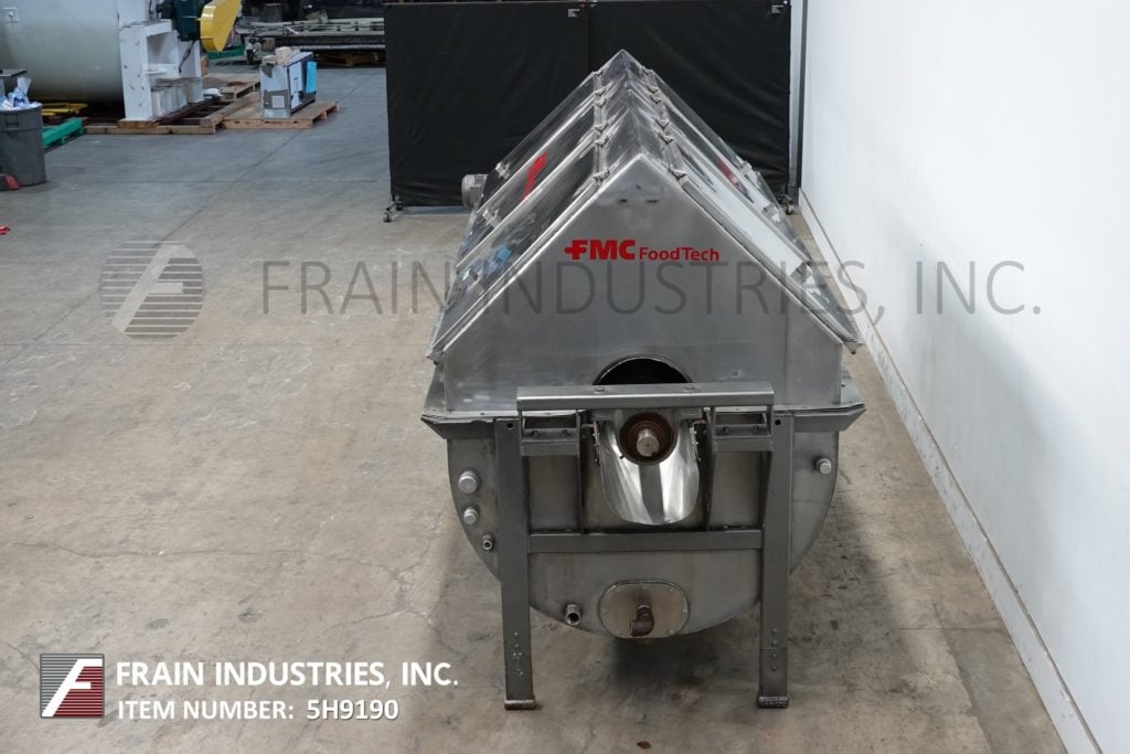 FMC Food Tech, Blancher, rotary 12' long x 40" diameter, 3 section perforated screen with oval perfs - Image 4