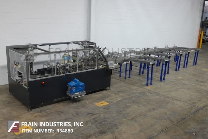 Climax #C3, automatic, intermittent motion, 6 lane, side load, hot melt glue cartoner rated up to 18 cartons - Image 1