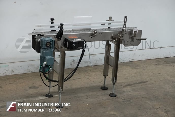 4-1/2" wide x 4.8' long, BMI / Benda table top conveyor, vari-speed controller - Image 1