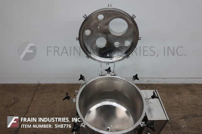 55 gallon Lee #55CBT, 316 Stainless Steel single wall vacuum tank reactor, 5 psi - Image 2