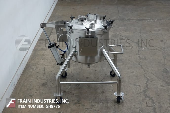 55 gallon Lee #55CBT, 316 Stainless Steel single wall vacuum tank reactor, 5 psi - Image 4