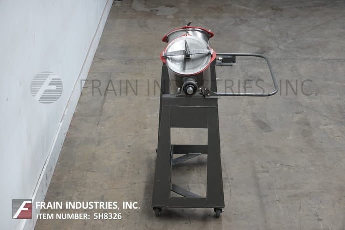 1 cu.ft. Patterson, Stainless Steel twin shell mixer, (2) 11-1/2" ID product ports with bolt down covers, .25 - Image 4